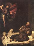 RIBALTA, Francisco St Francis Comforted by an Angel oil painting reproduction